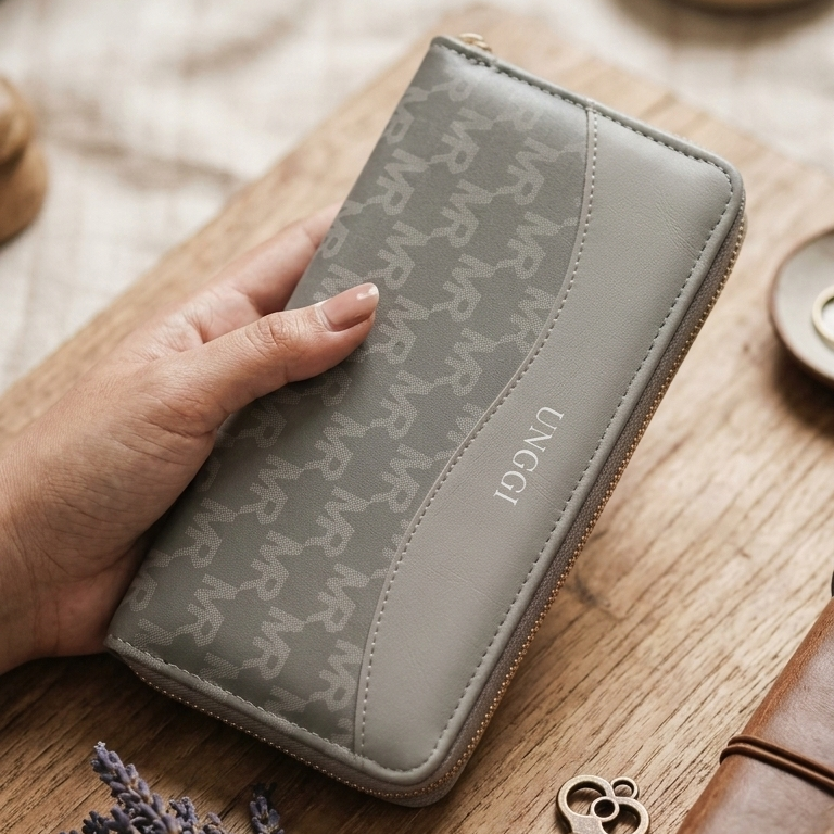 Stylish Zip Around Wallet for Women