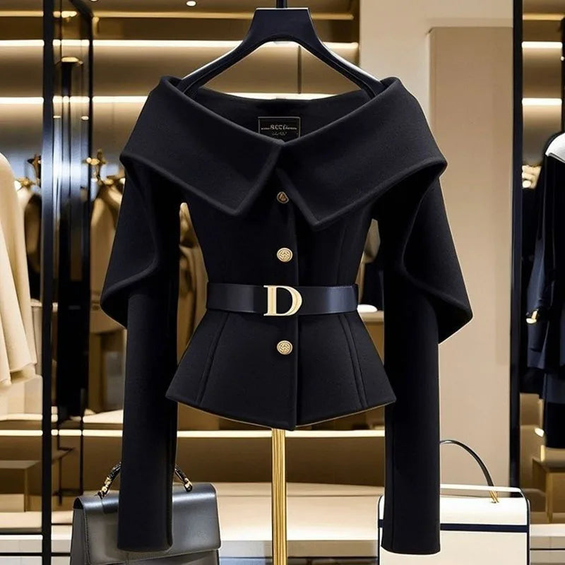 Sienna-Casual Short High End Slim Fit Single Breasted Jacket