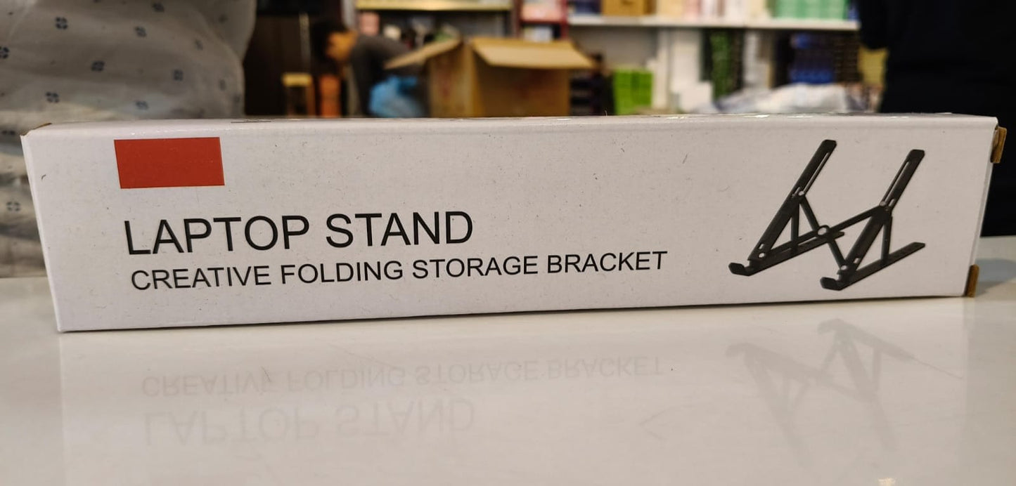 Foldable Adjustable Aluminum Laptop Stand | Portable Ergonomic Multi-Angle Notebook Holder with Heat Dissipation