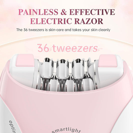 Daling DL-6032 Silk Glide Epilator – Portable 2-Speed Painless Hair Removal for Women