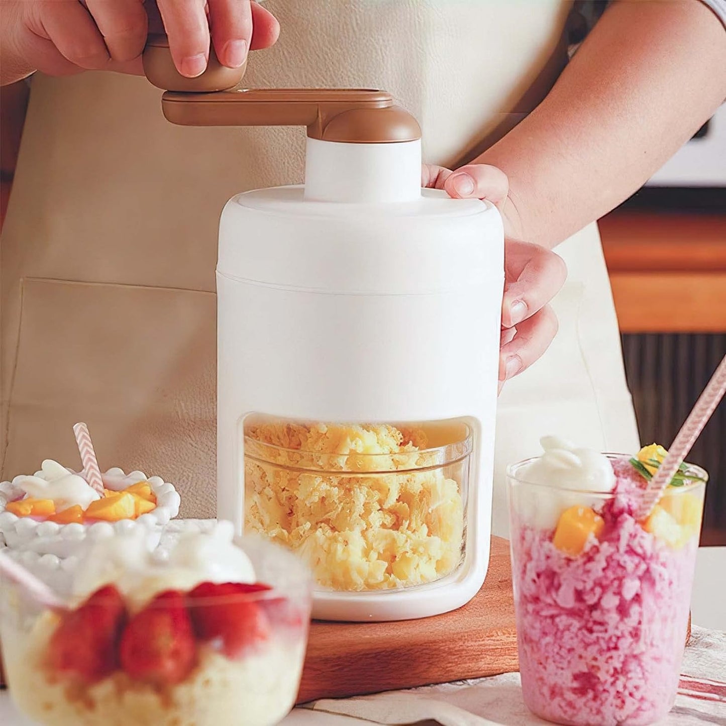 Manual Ice Shaver & Gola Ganda Maker