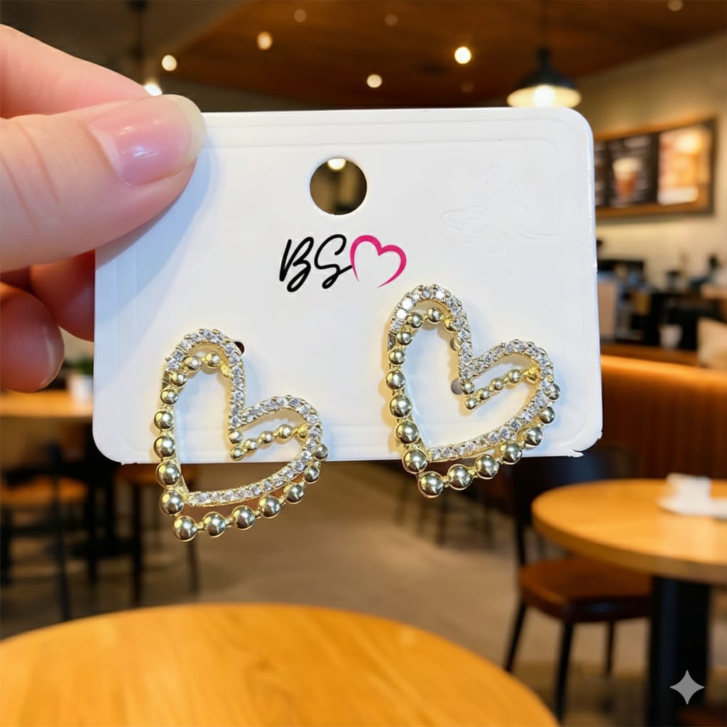 GoldenHeart ZJE-164 Double Earrings