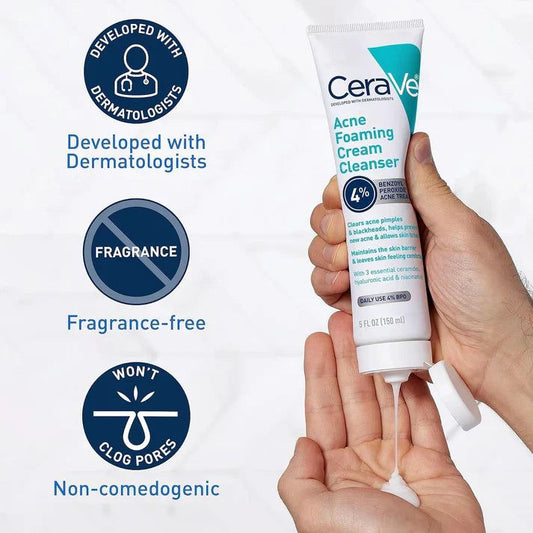 CeraVe Complete Glow & Repair Skincare Kit – SPF 50 Sunscreen, Acne Cleanser, Retinol Serum & Night Cream Set