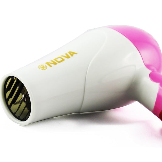 Nova Professional Mini Foldable Hair Dryer – Compact Travel-Friendly Hair Dryer with Folding Handle for Girls