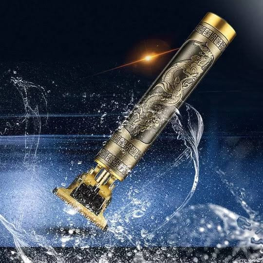 T9 Trimmer - Vintage T9 Gold Hair Trimmer - Premium Body Dragon Shape T9 Hair Trimmer Plastic Body