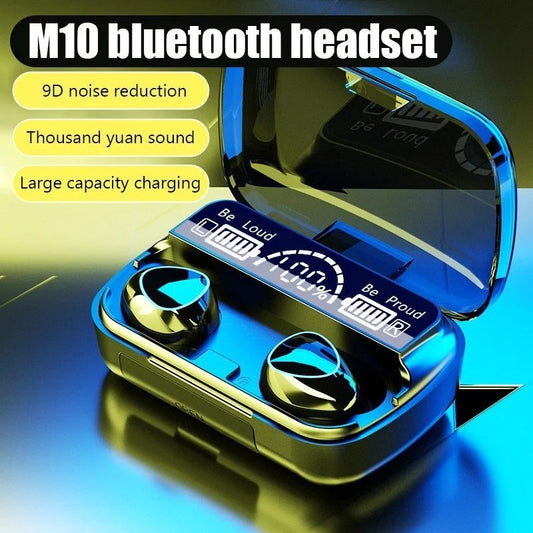 M10 TWS Bluetooth 5.3 Earbuds – Original Wireless Earphones with LED Display
