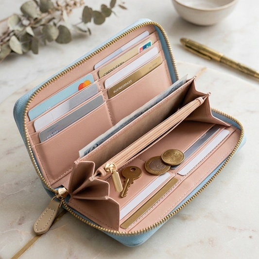 Stylish Zip Around Wallet for Women