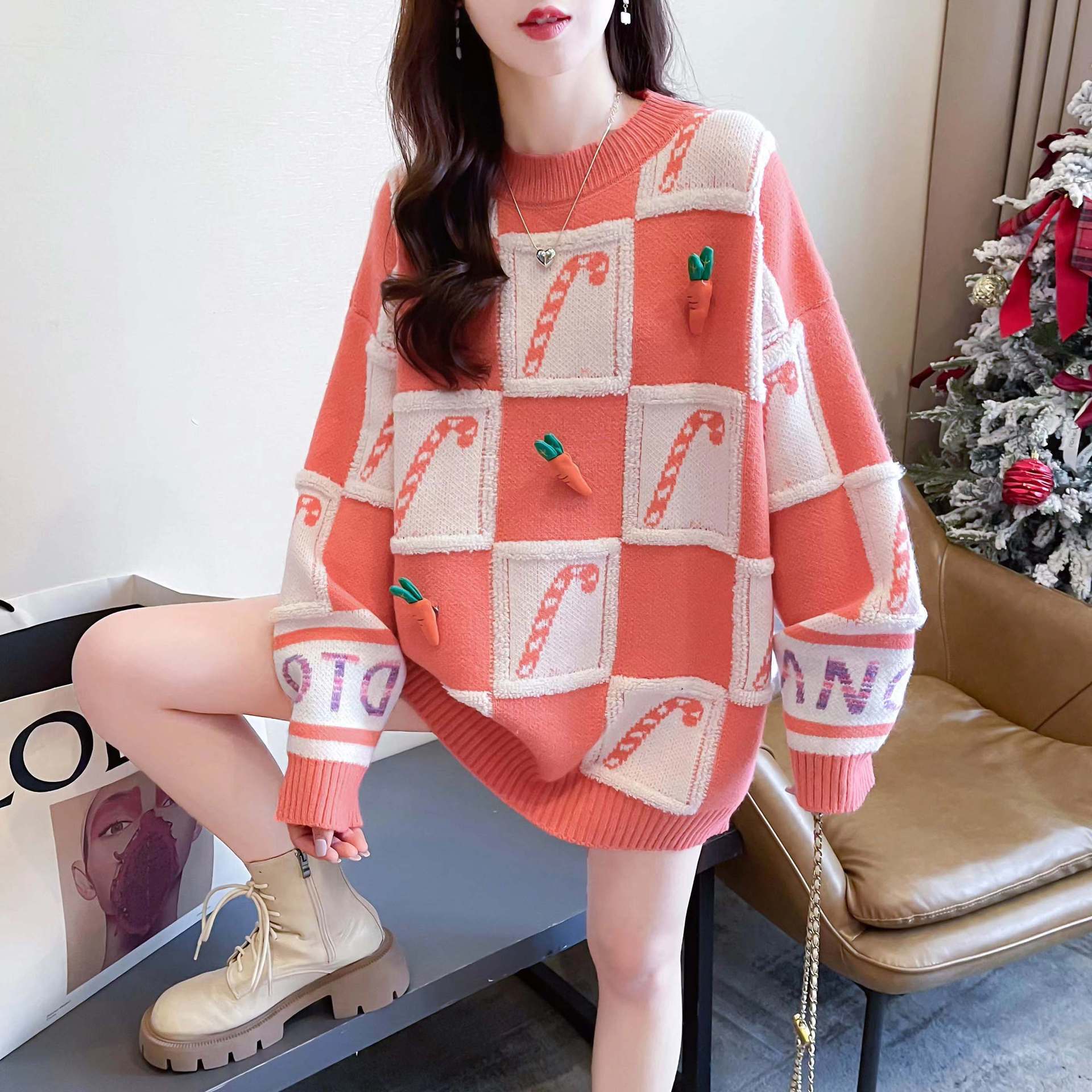 Ella-Loose Design Pullover Sweater