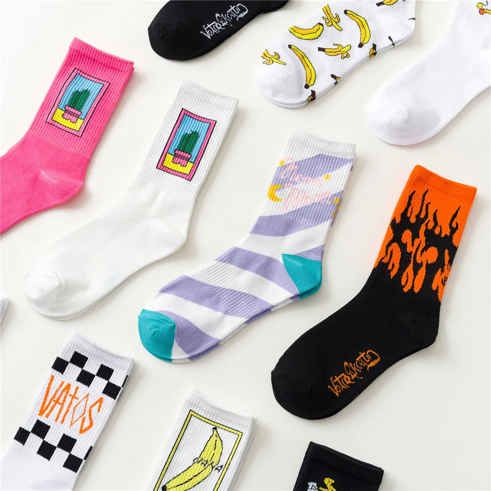 CHAOZHU Unisex Cotton Socks