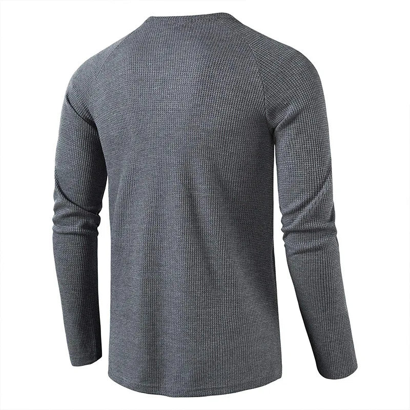 Austin-Slim Fit Henley Collar T-Shirt