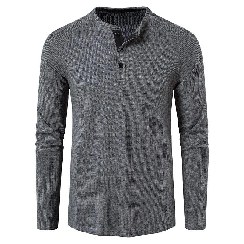 Austin-Slim Fit Henley Collar T-Shirt