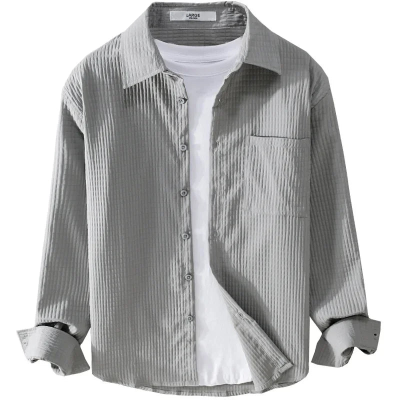 Tobias-Trendy Loose Fit Long Sleeve Shirt