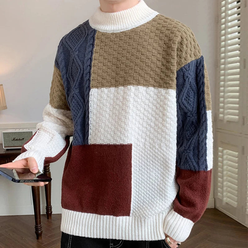 Louie-Fall Winter Streetwear Knitting Pullover