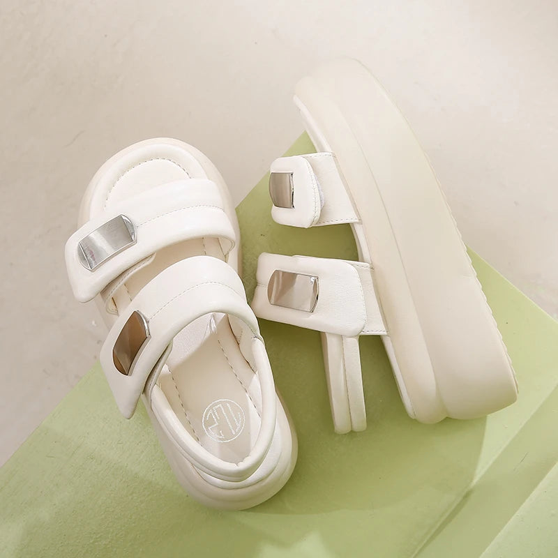 Mabel-High Platform Breathable Chunky Sandals