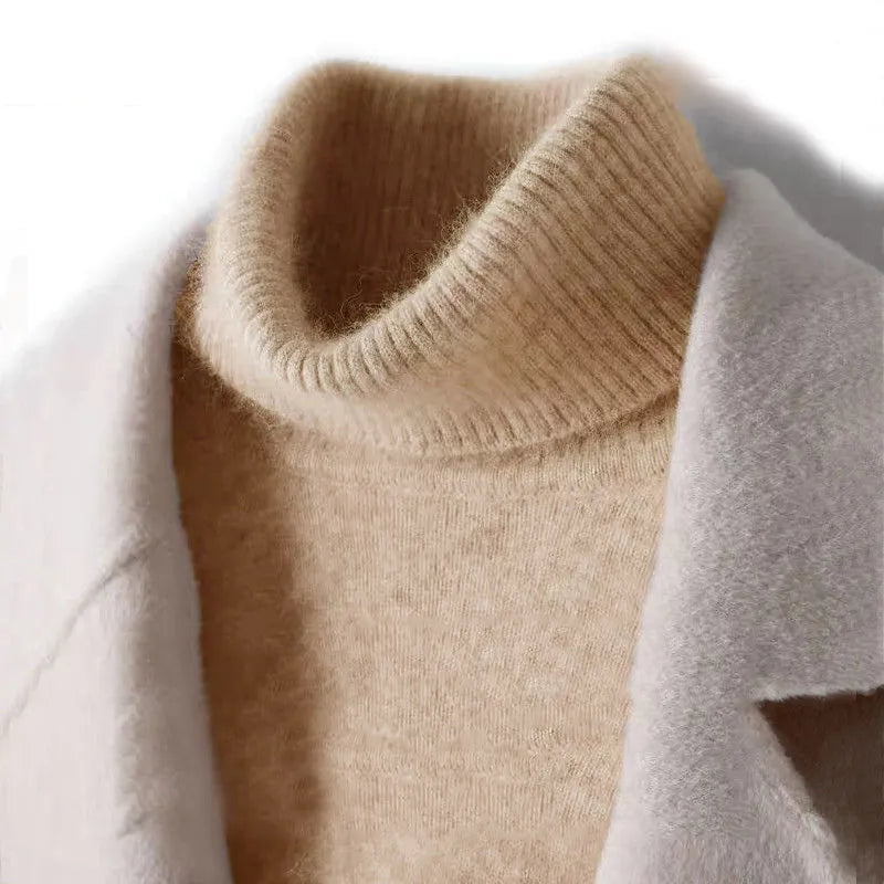 Reuben-Pure Cashmere Wool Men's Turtleneck Sweater