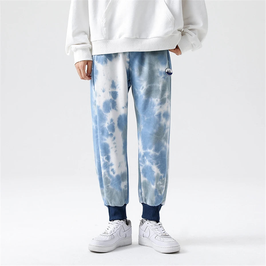 Men's Tie-Dye Joggers - Hip Hop Streetwear Elastic Waist Sweatpants