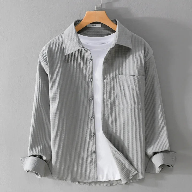 Tobias-Trendy Loose Fit Long Sleeve Shirt