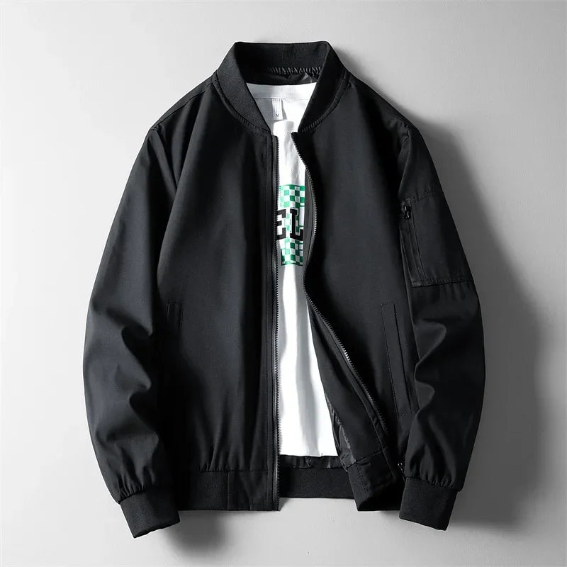 Louie-Slim Bomber Lightweight Autumn Spring Windbreaker Jacket