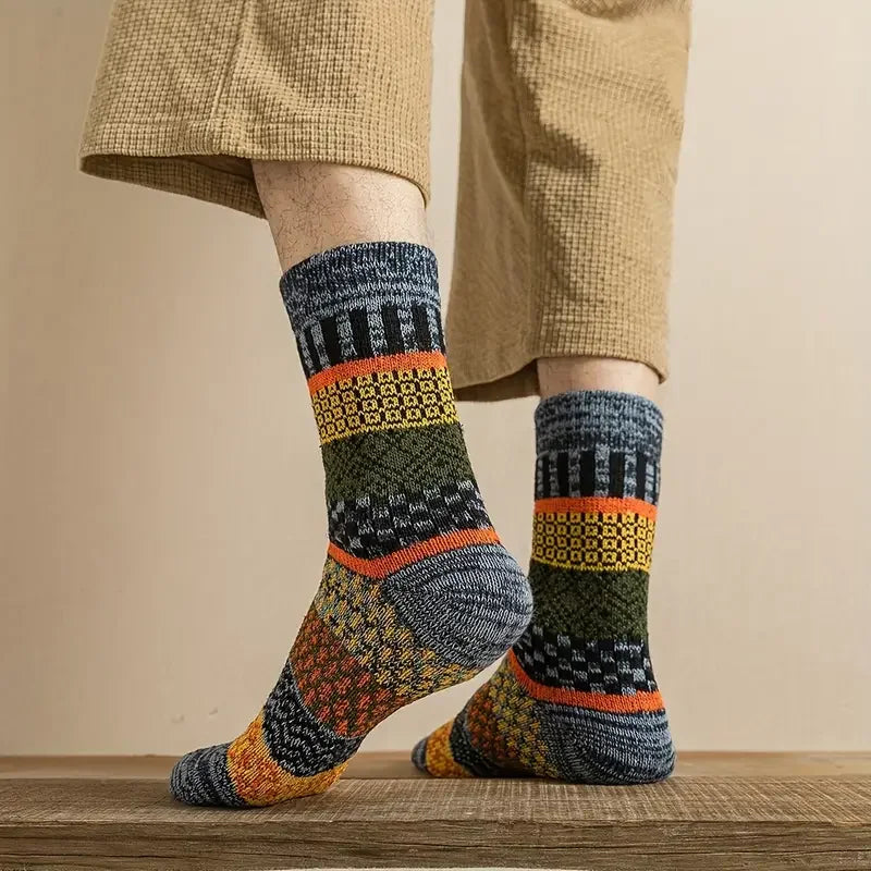 Men's Winter Thick Retro Warm Christmas Socks