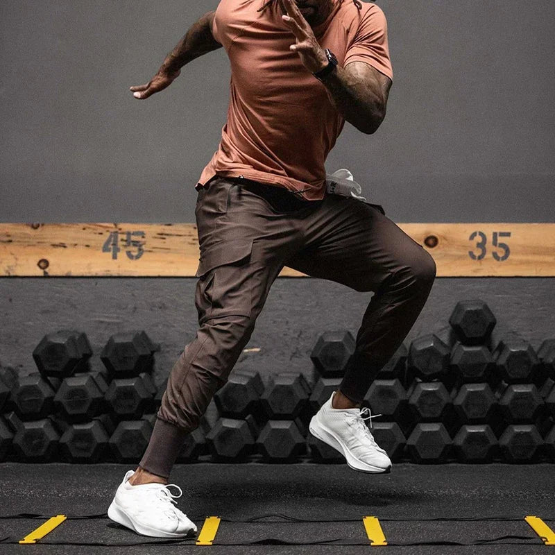 Louie-Quick Dry Lightweight Slim Running Pants