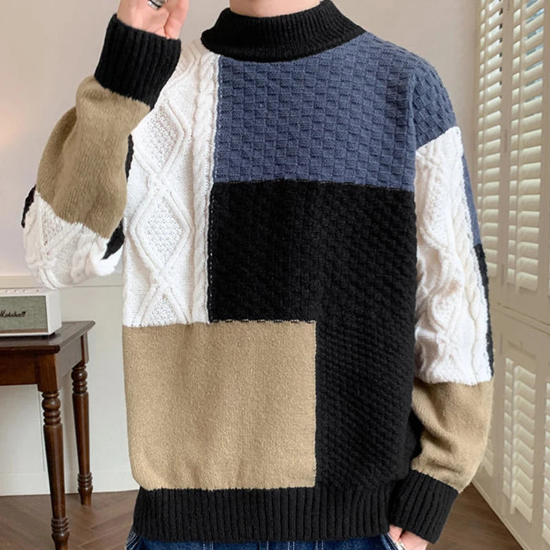 Louie-Fall Winter Streetwear Knitting Pullover