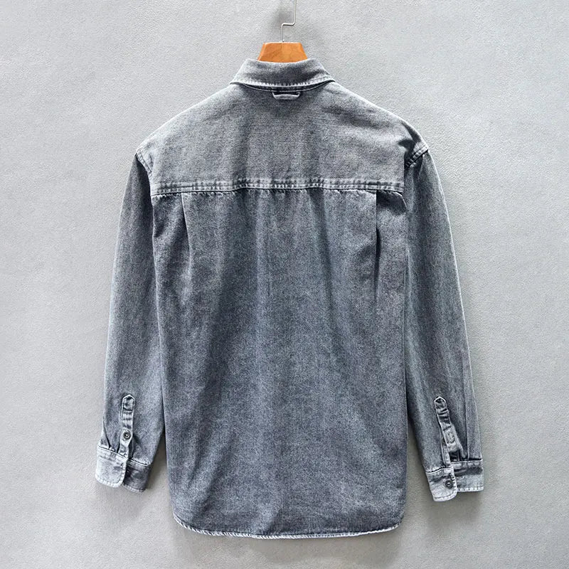 Louie-Retro Washed Denim Shirt