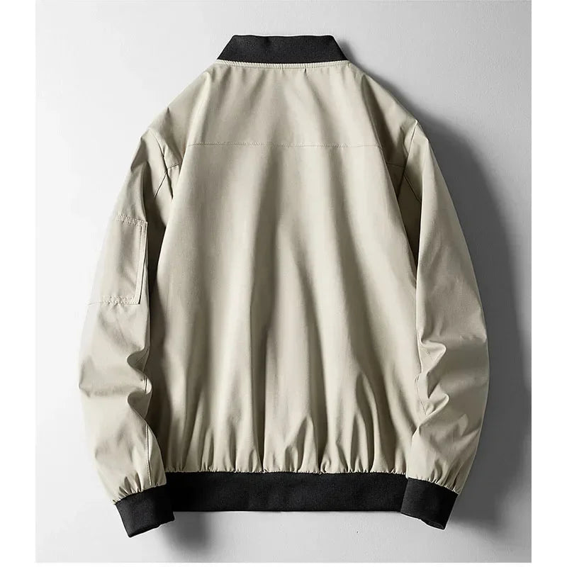 Louie-Slim Bomber Lightweight Autumn Spring Windbreaker Jacket