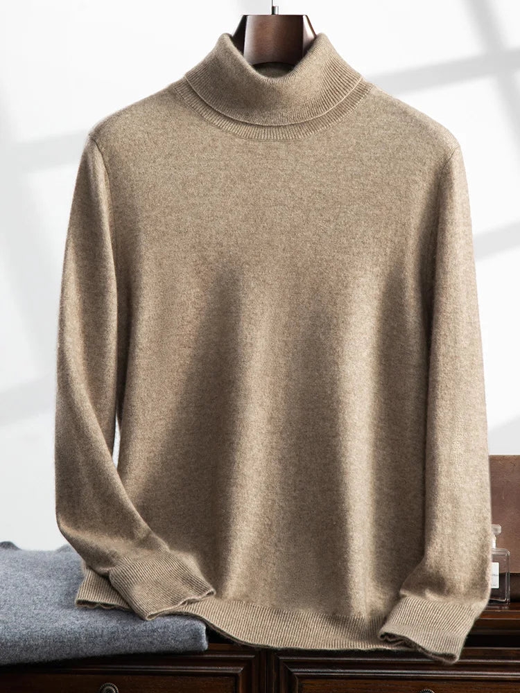 Rory-Cashmere Lapel Pullover - Premium Winter Knitted Sweater