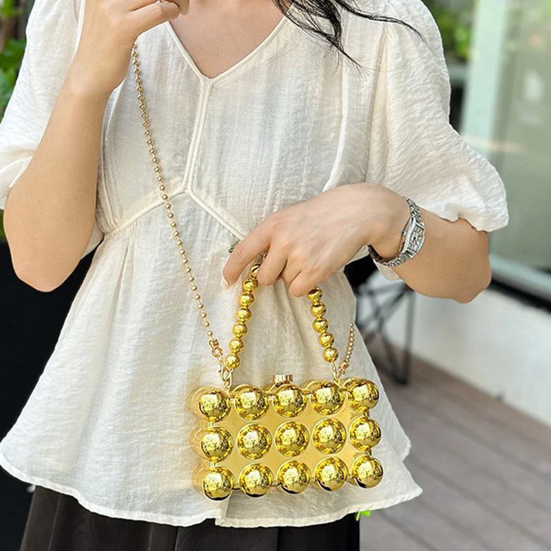 Mia-Designer Bubble Acrylic Clutch Handbag