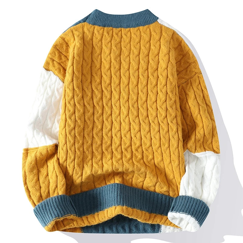 Rory-High-Quality Patchwork Loose Sweater