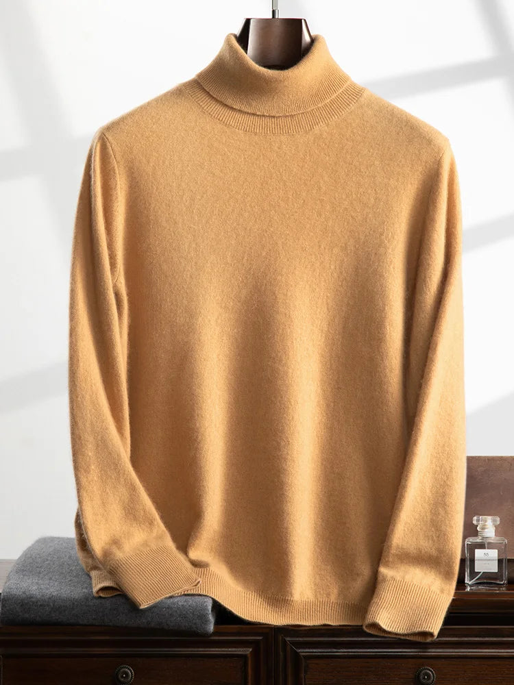 Rory-Cashmere Lapel Pullover - Premium Winter Knitted Sweater