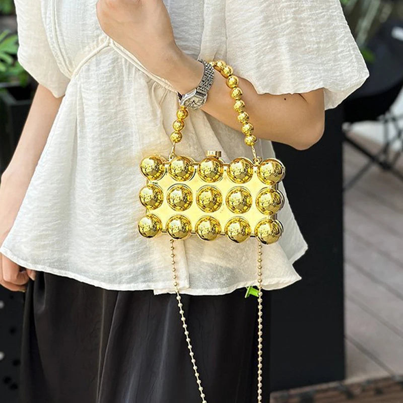 Mia-Designer Bubble Acrylic Clutch Handbag