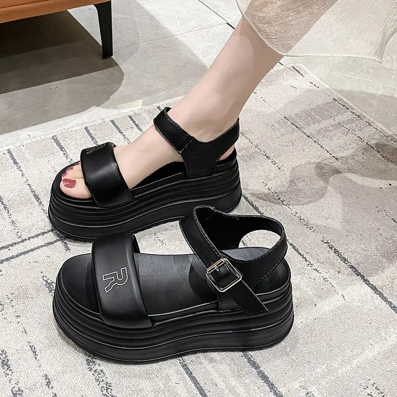 Arabella-Retro Roman Chunky Platform Sandals