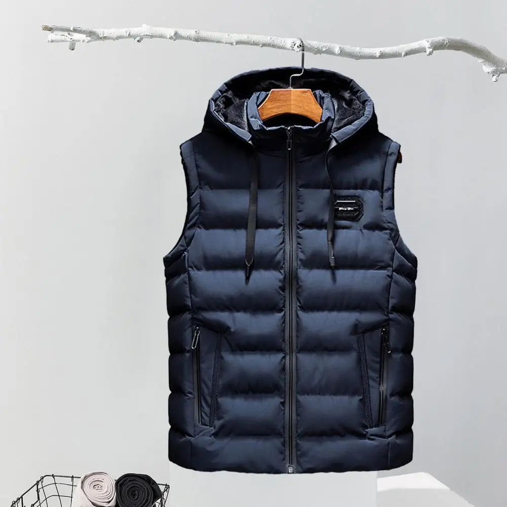 Roman-Padded Cotton Sleeveless Winter Vest