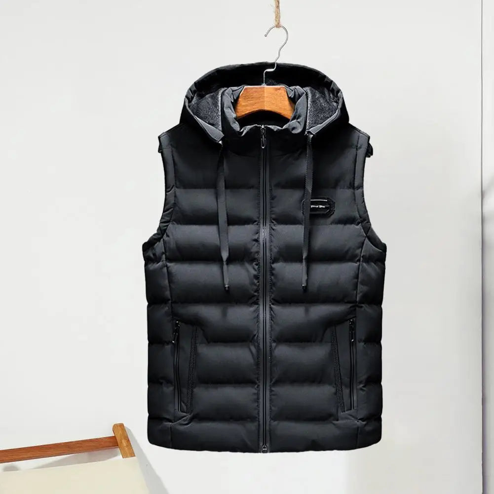 Roman-Padded Cotton Sleeveless Winter Vest