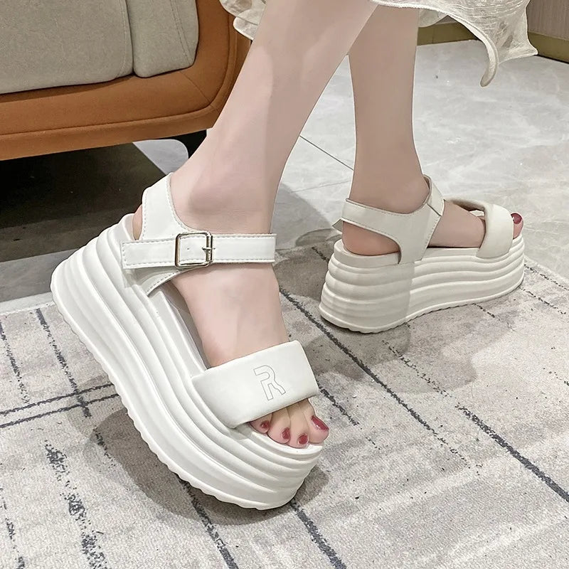 Arabella-Retro Roman Chunky Platform Sandals