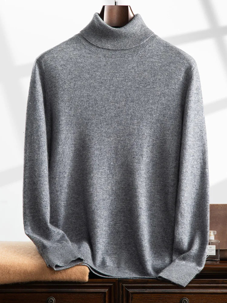 Rory-Cashmere Lapel Pullover - Premium Winter Knitted Sweater