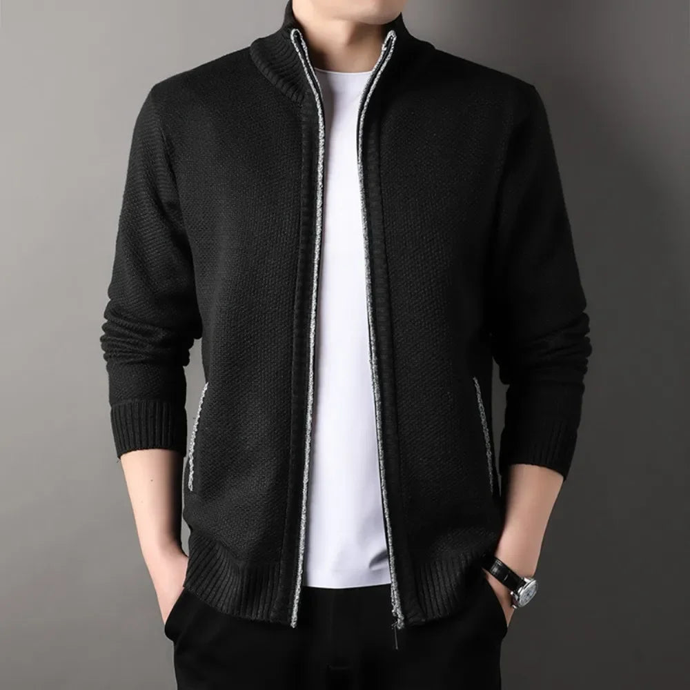 Archie-Thick Slim Fit Solid Winter Jacket