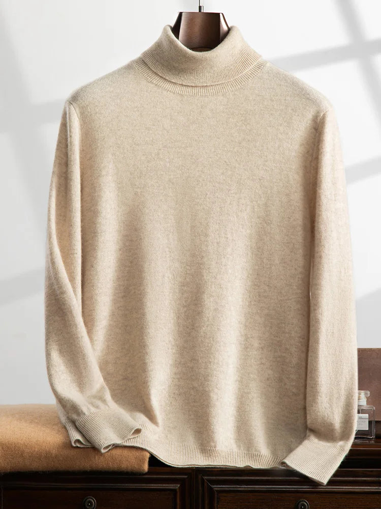 Rory-Cashmere Lapel Pullover - Premium Winter Knitted Sweater