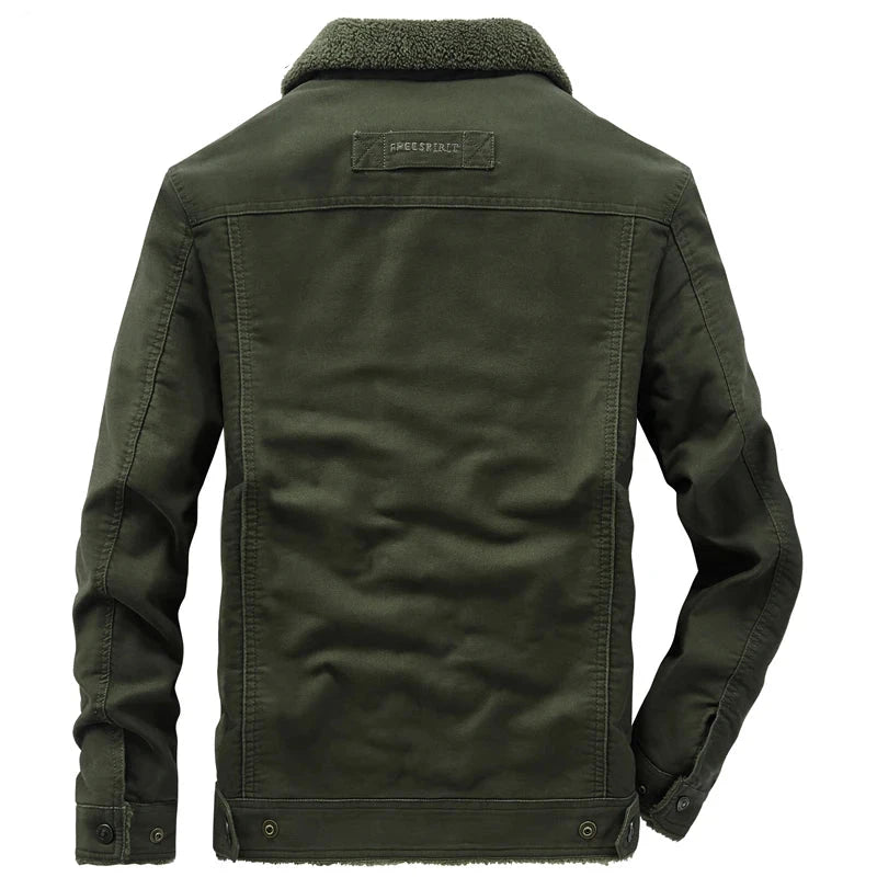 Arlo-Plus Size Men's Cotton Military Jacket