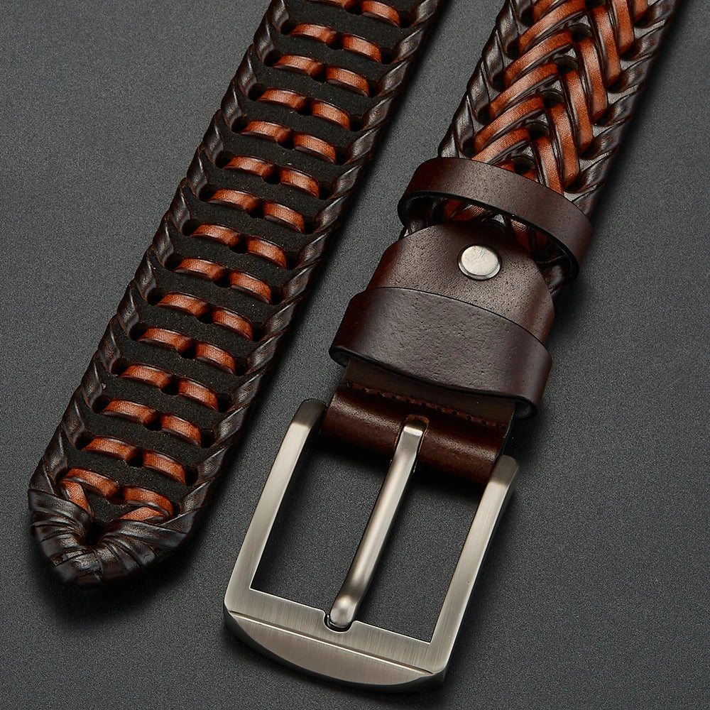 LUCKACE Genuine Leather Belt