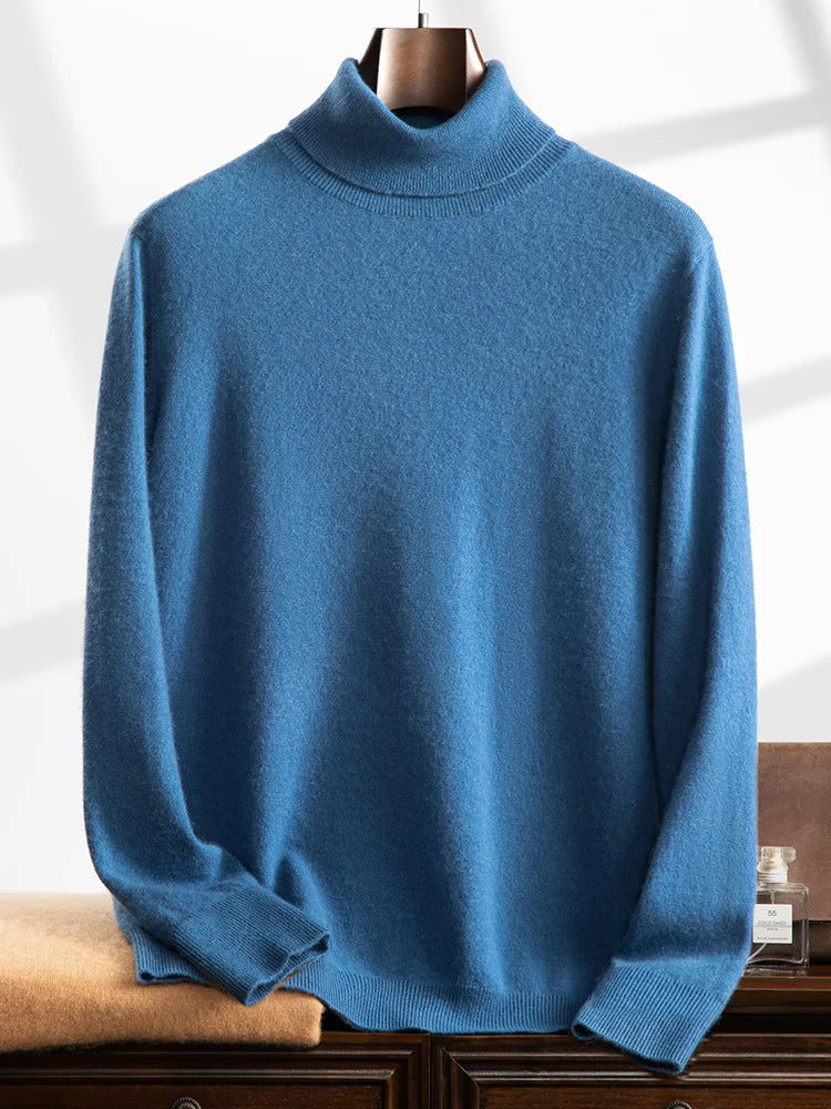 Rory-Cashmere Lapel Pullover - Premium Winter Knitted Sweater