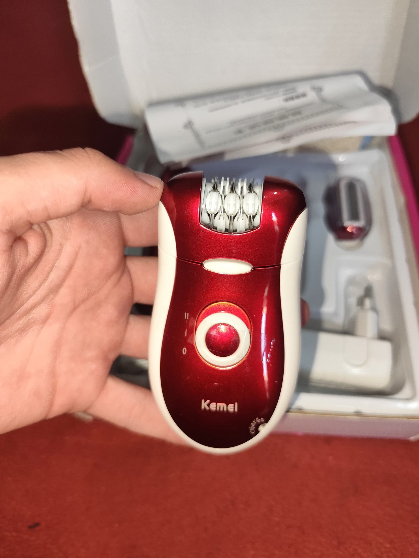 Kemei KM-3068 3-in-1 Rechargeable Epilator & Shaver Set