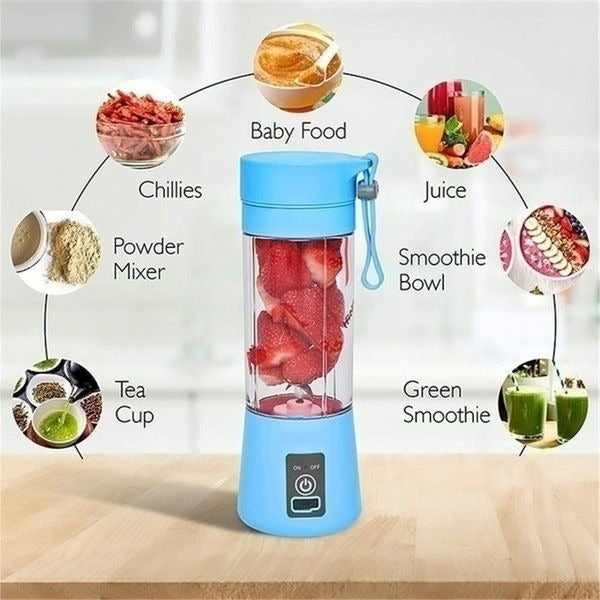 Mini Portable Blender Cup – Rechargeable Electric Smoothie Maker for Home & On the Go