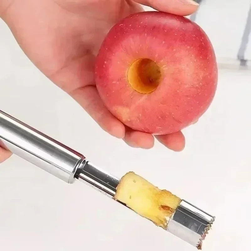 Stainless Steel Apple Core Remover – Easy Fruit & Vegetable Corer Seed Remover