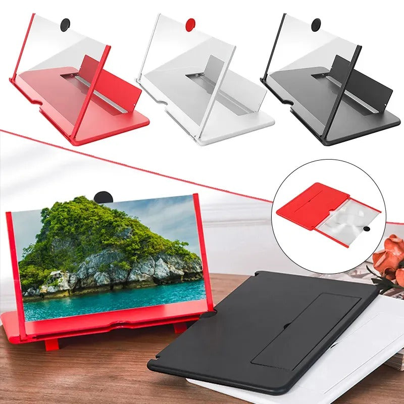 F3 3D Mobile Screen Enlarger – 10-Inch Foldable Phone Display Magnifier for Comfortable Viewing