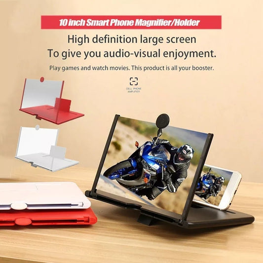 F3 3D Mobile Screen Enlarger – 10-Inch Foldable Phone Display Magnifier for Comfortable Viewing