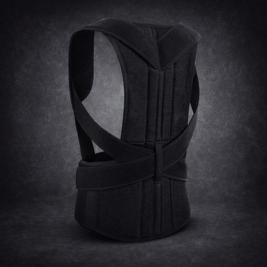 Breathable Back Support Belt – Adjustable Upper Back & Shoulder Posture Corrector for Men & Women