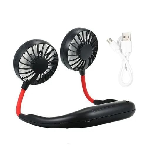 Portable Rechargeable Neck Cooling Fan | 3-Speed Hands-Free Hanging Fan for Summer & Outdoor Activities