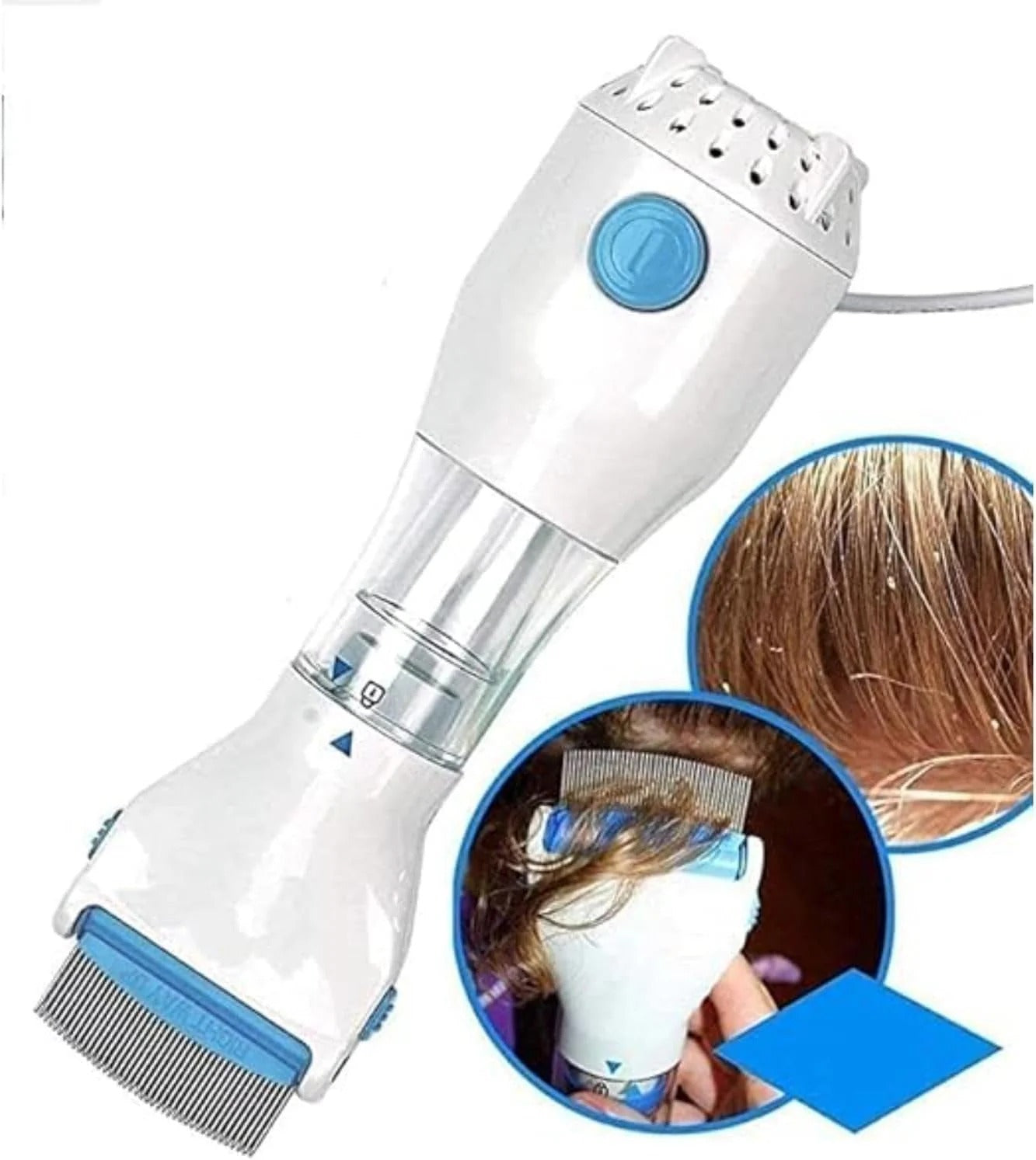 Premium Stainless Steel Anti Lice Metal Comb with 4 Filters | Fine Tooth Head Lice & Nit Removal Comb